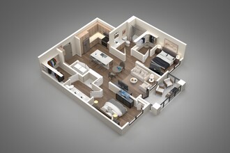2 Bed/2 Bath 1014 floor plan